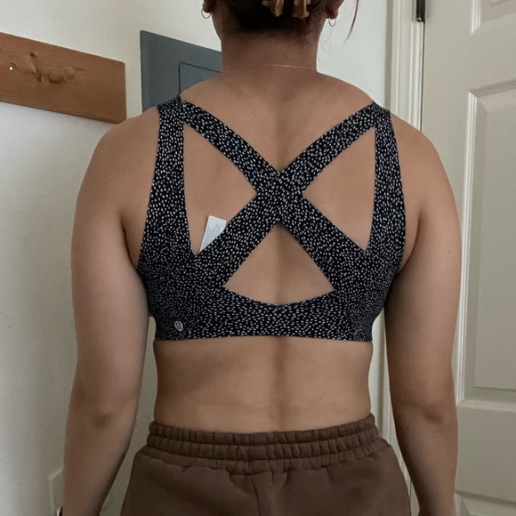 Lululemon Enlite Zip Bra in Double Dimension Starlight Black - Picture 7 of 7
